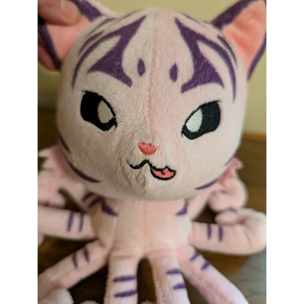 Tentacle Kitty The Huntress Plush 2017 Collectible Display Purple Pink Stripes